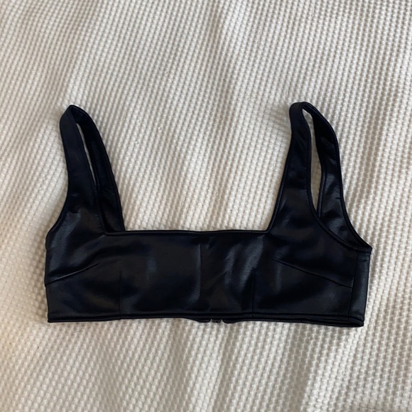 Brognano Leather bra top - Picture 2 of 7